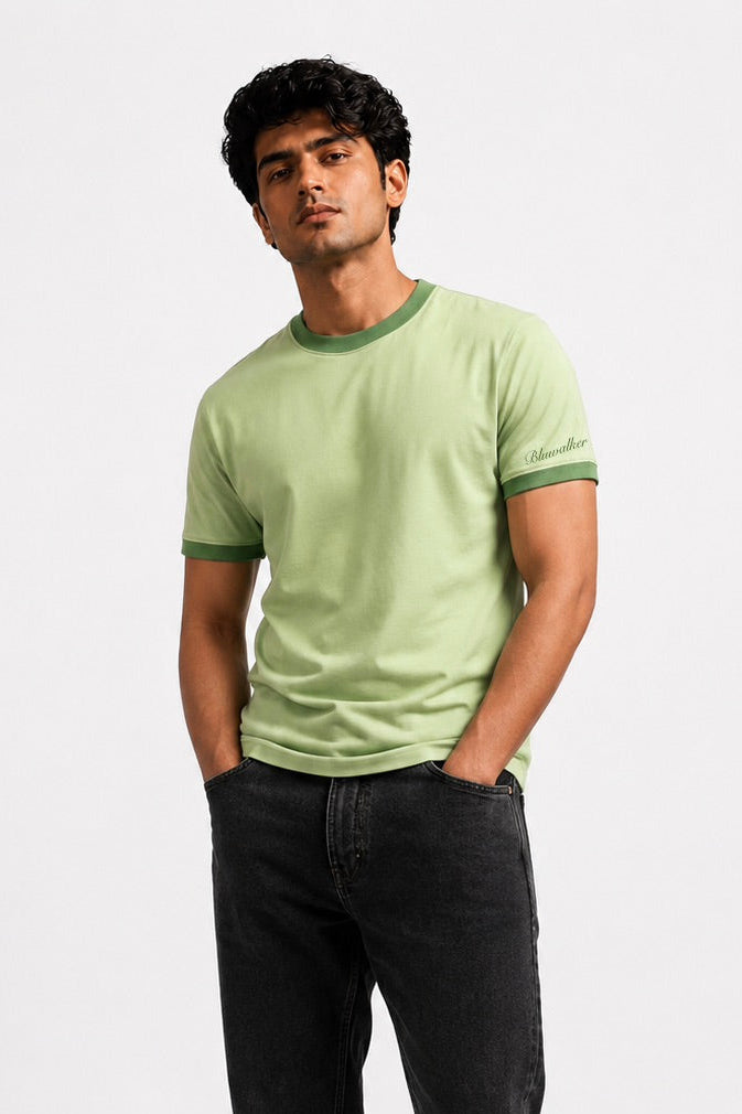 Sage Green Ringer Tee