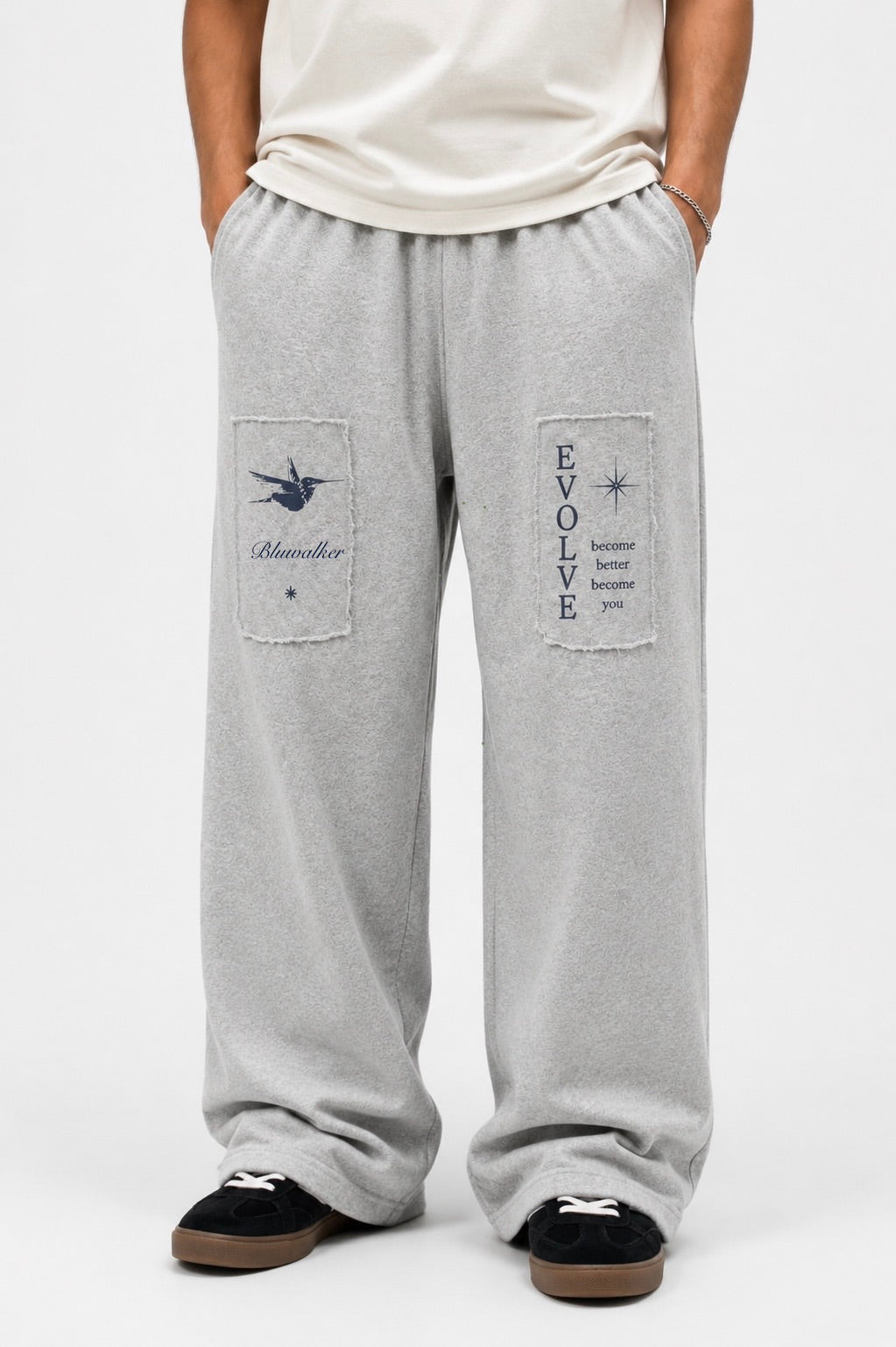 EVOLVE-Bluwalker trouser— Melange Grey