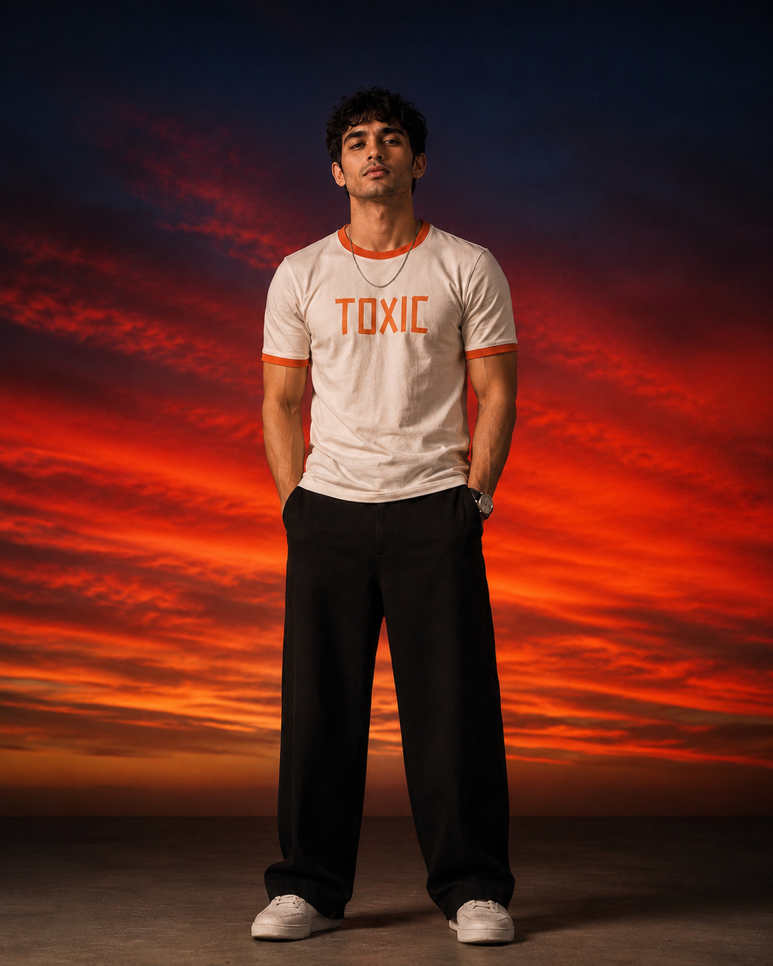 TOXIC- White/Orange