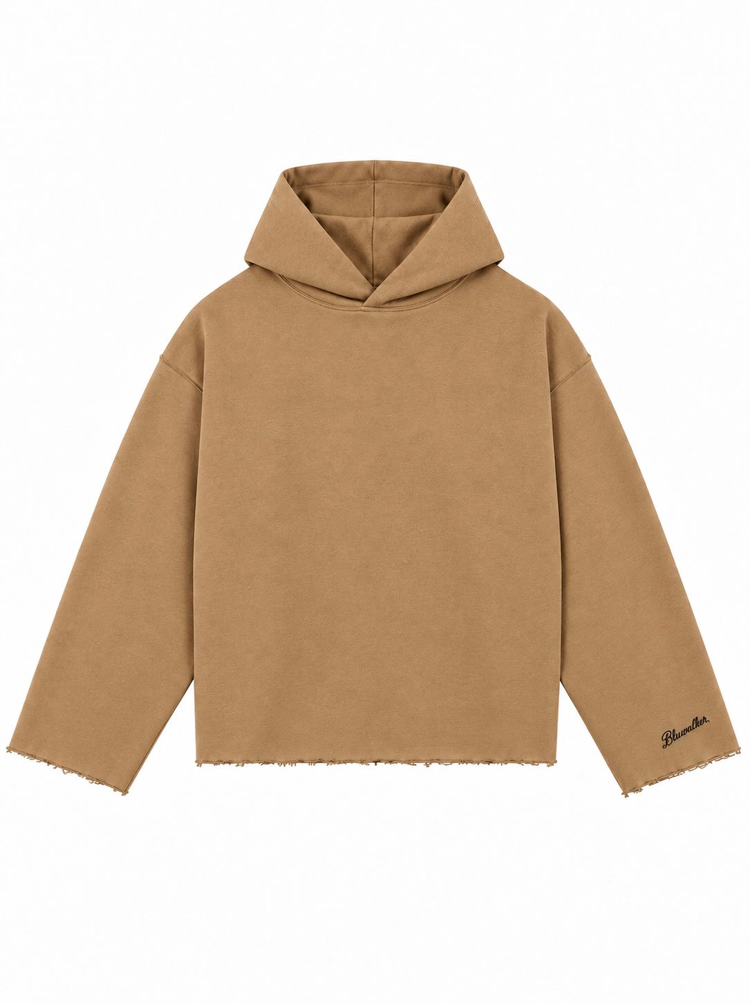 Hoodie Raw Edge- camel