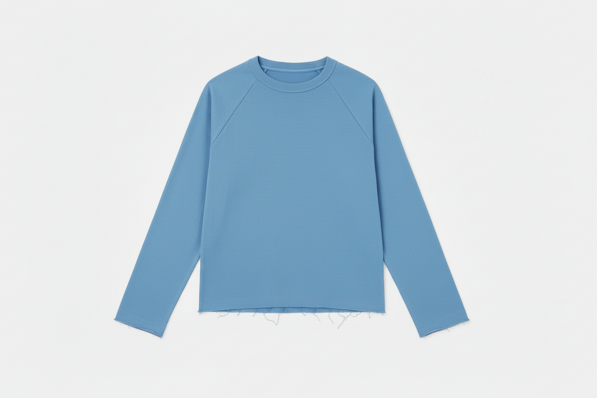 Sky blue -raglan raw F/s