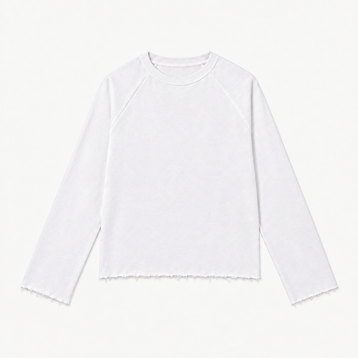 White-raglan raw F/s