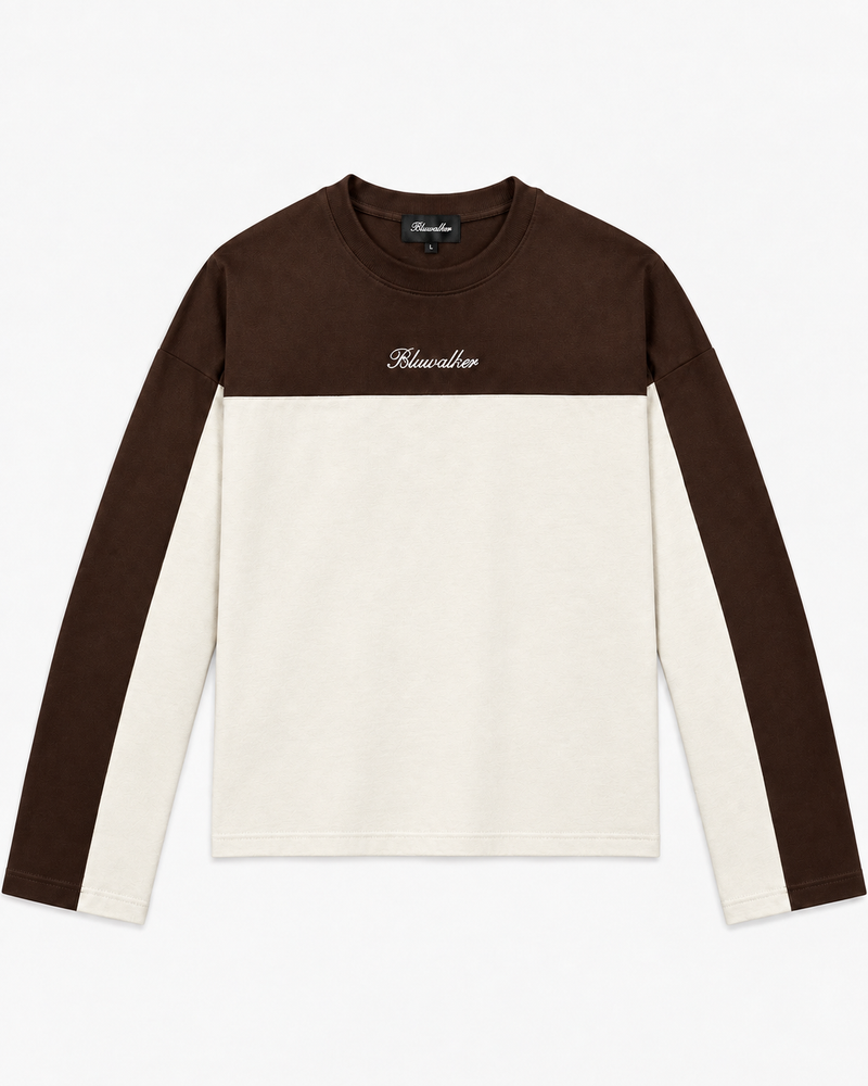 CONTRAST SERIES-03 (Brown/white tee)