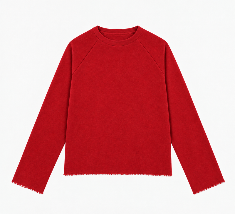 Red raglan f/s