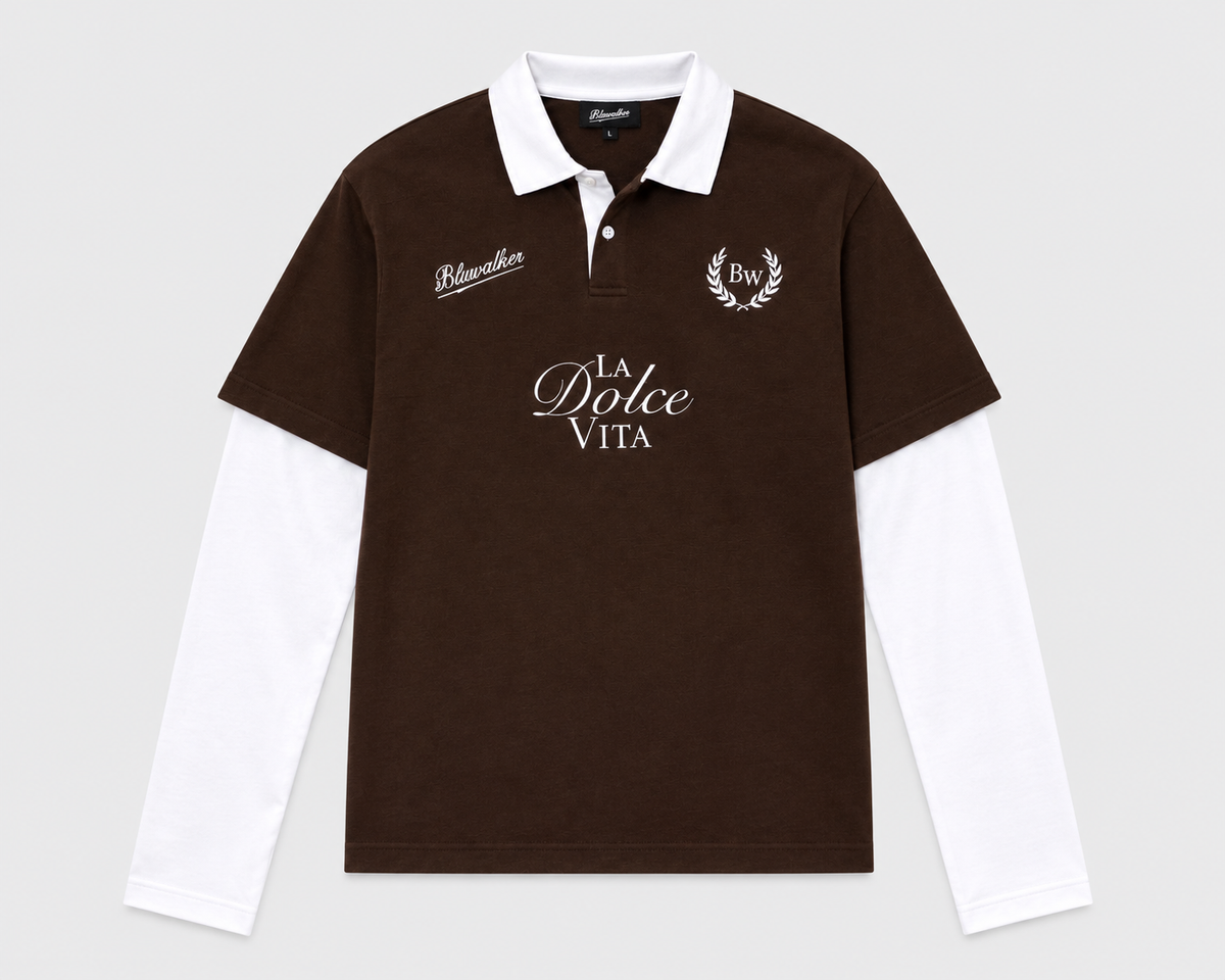 La Dolce f/s Polo- brown