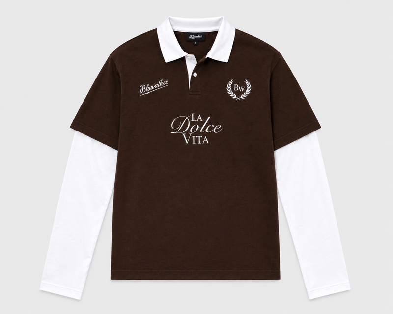 La Dolce f/s Polo- brown