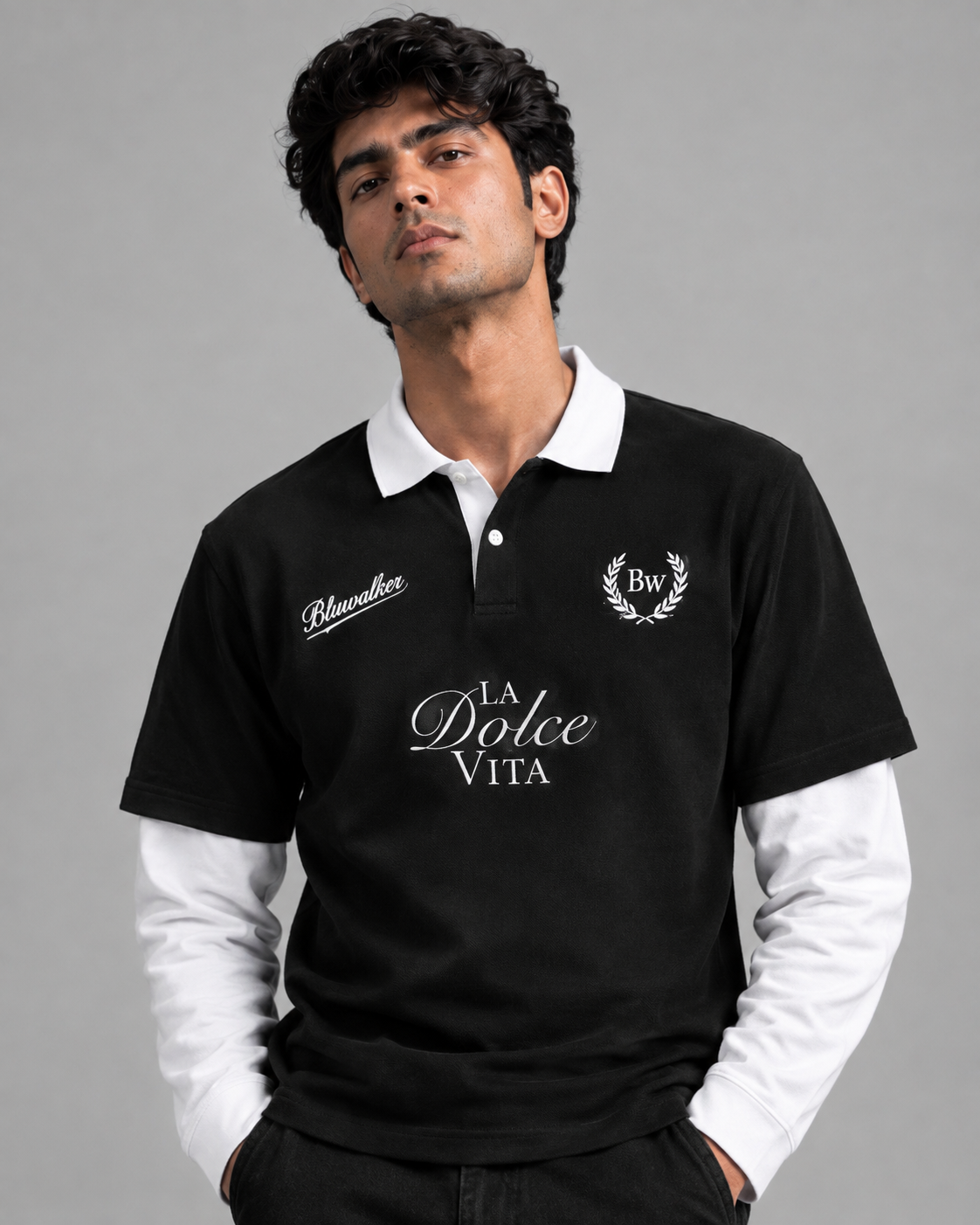 La Dolce f/s Polo- black