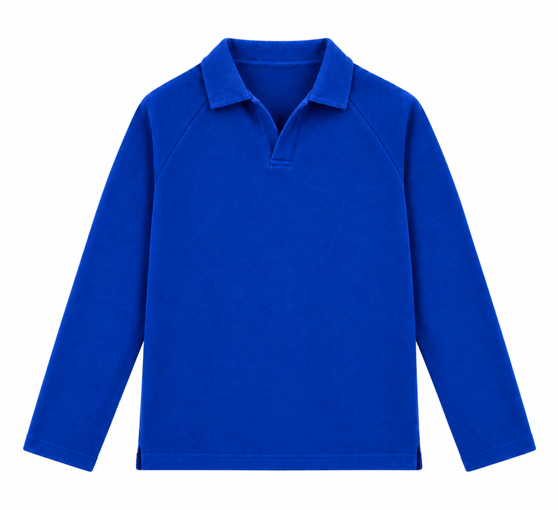 Royal blue Raglan Polo F/s