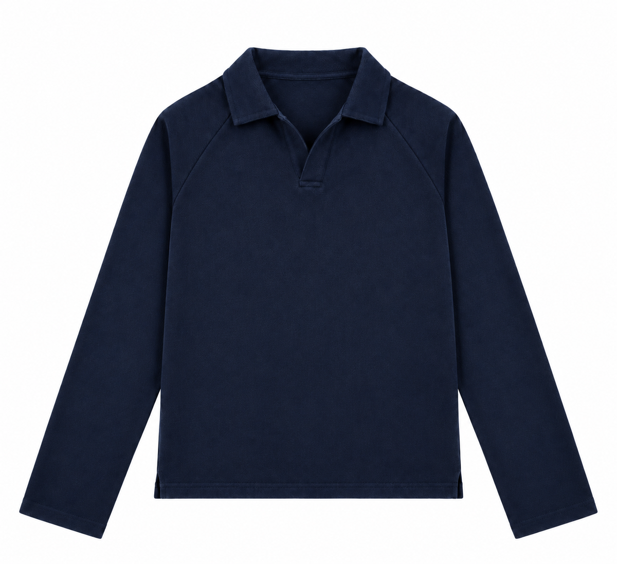 Navy blue Raglan polo F/s