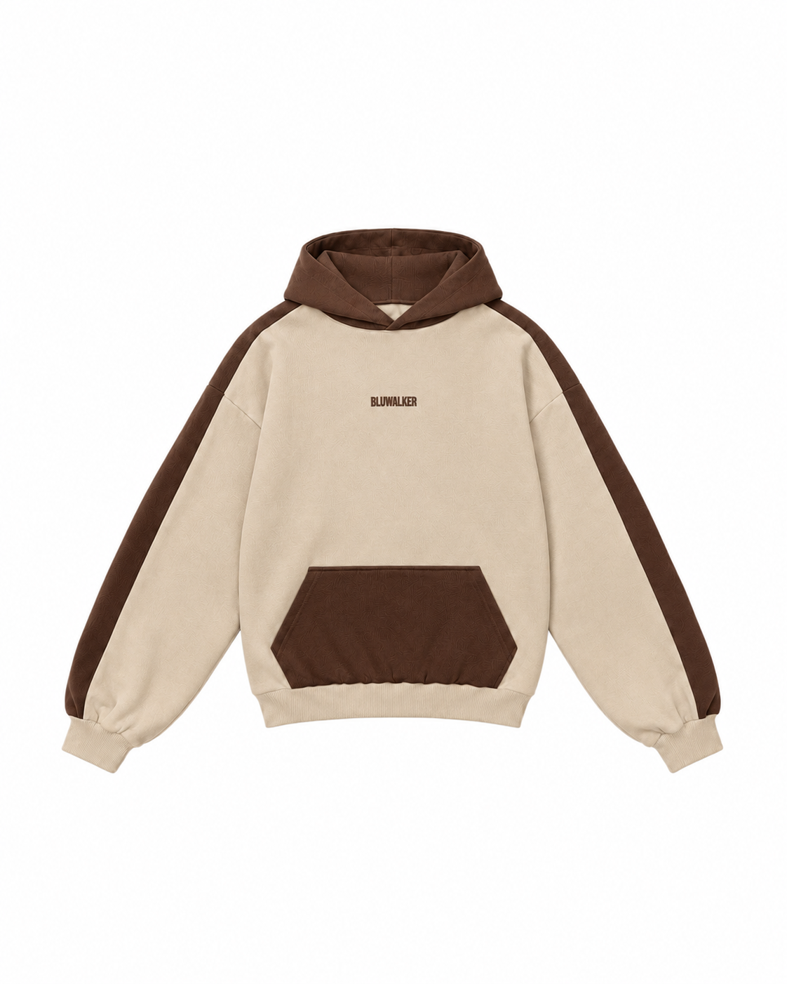 Stripe Hoodie - Beige/Brown