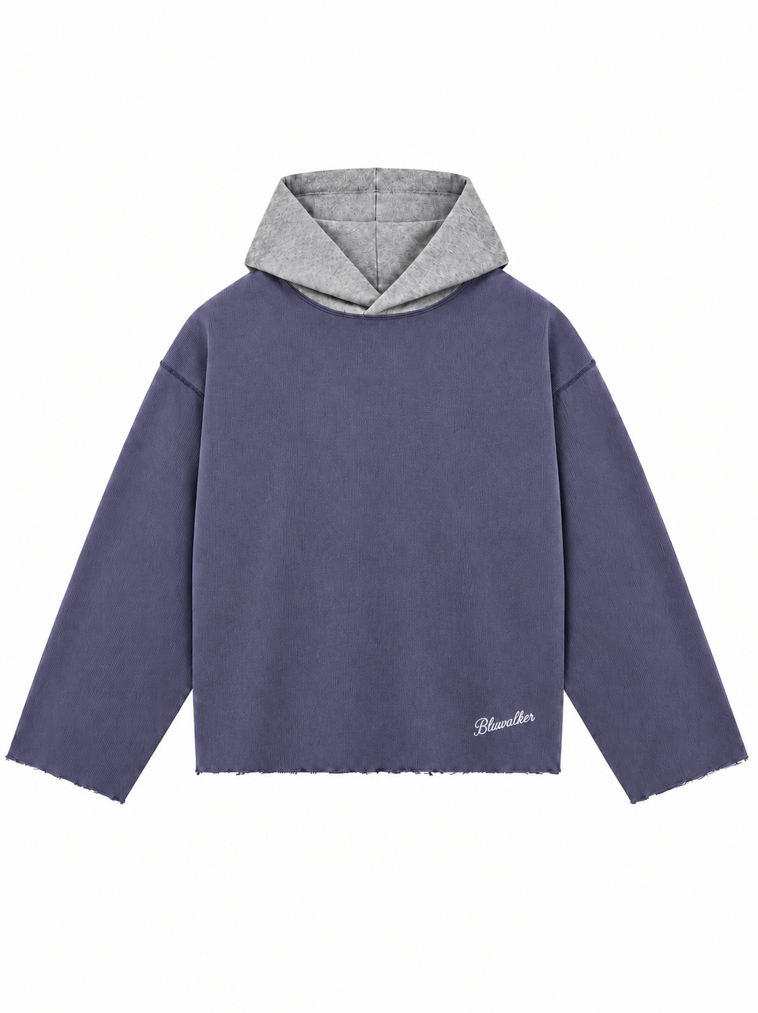 Offbeat Hood - slate blue/melange
