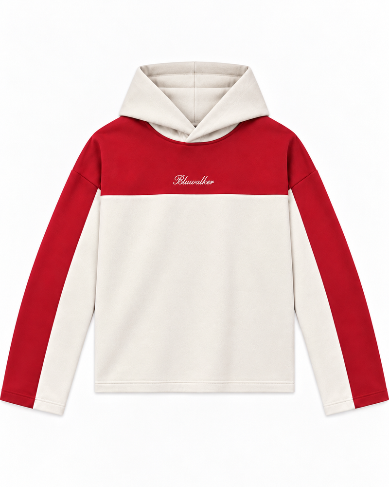 Hood contrast- Red/off white