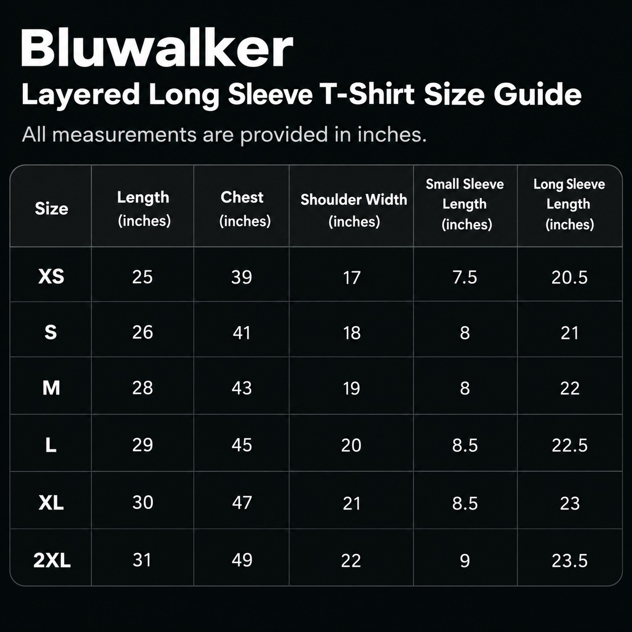Size guide